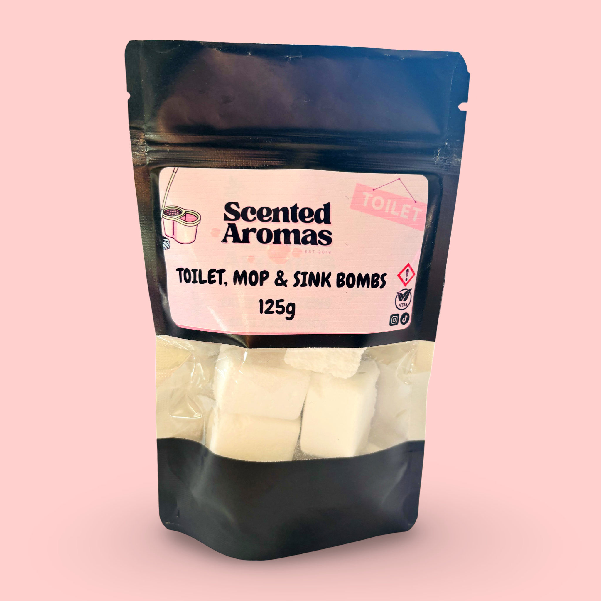 Toilet, Mop, Drain & Sink Bomb Pack - 125g Highly Scented Bathroom Kitchen Outdoor Indoor Cleaners Home Fragrance - Scented Aromas