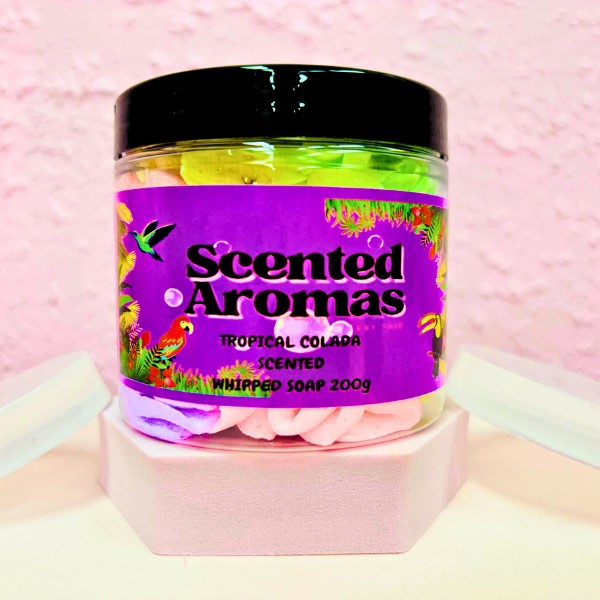 Unicorn Fluff Tropical Colada Whipped Soap Shave Butter 200g - 4-in-1 Magical