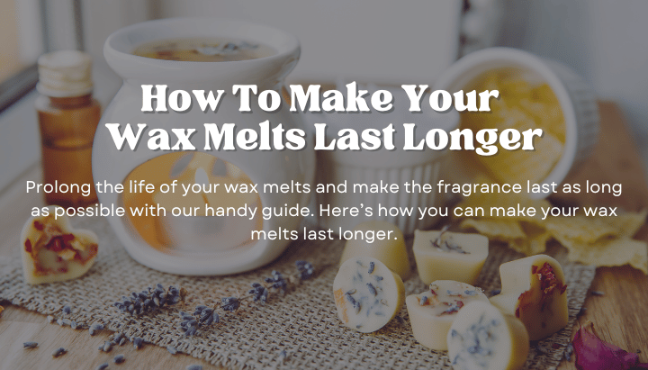 Handmade wax melt tarts by Scented Aromas displayed in clamshell packaging