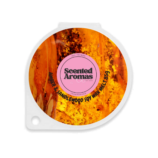 Amber & Sandalwood Soy Wax Melts 85g
