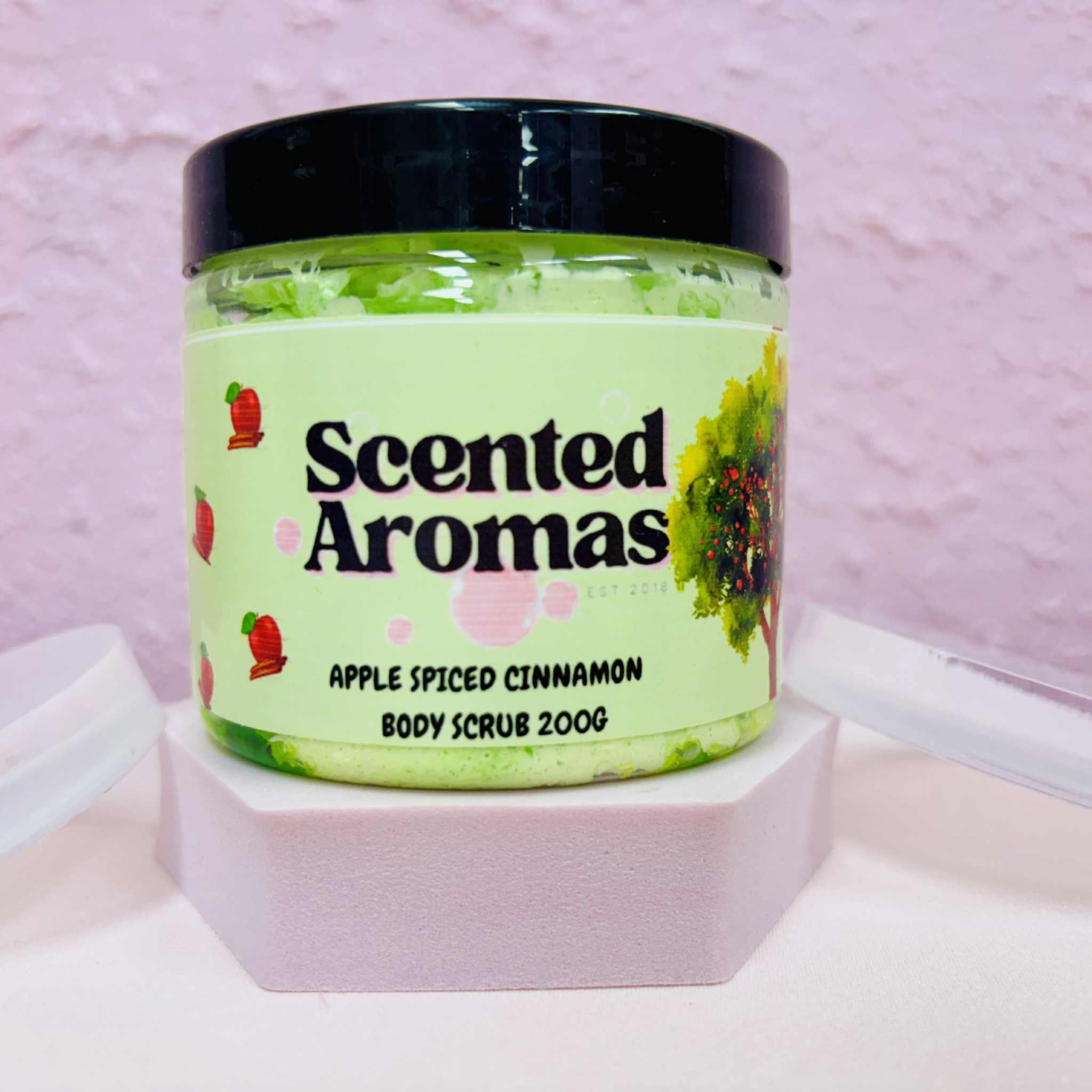 Cinnamon and Apple Sugar Body Scrub 200g - Cosy Winter Spice Exfoliation