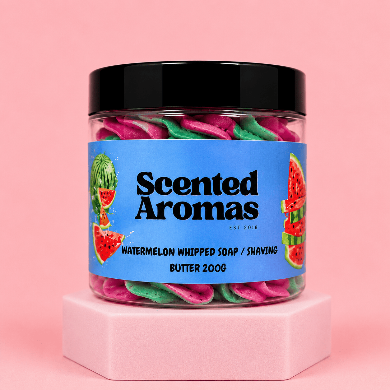 Juicy Watermelon Whipped Soap 200g - Scented Aromas