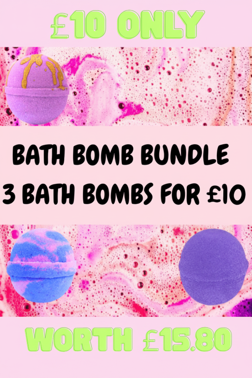 Scented Aromas 4 Bath Bomb For £10 Bundle - Luxury Bath Collection Value - Scented Aromas