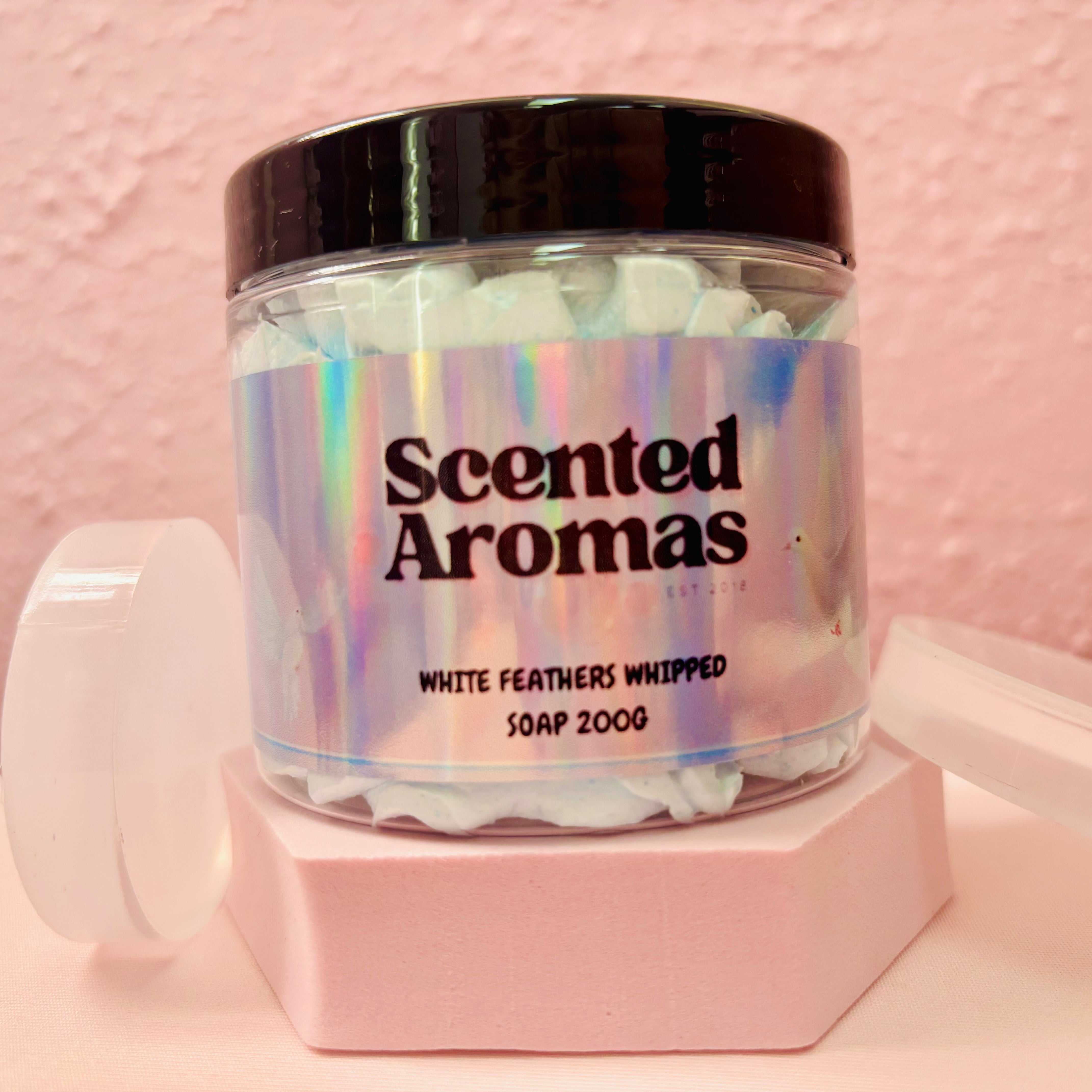 White Feathers Whipped Soap