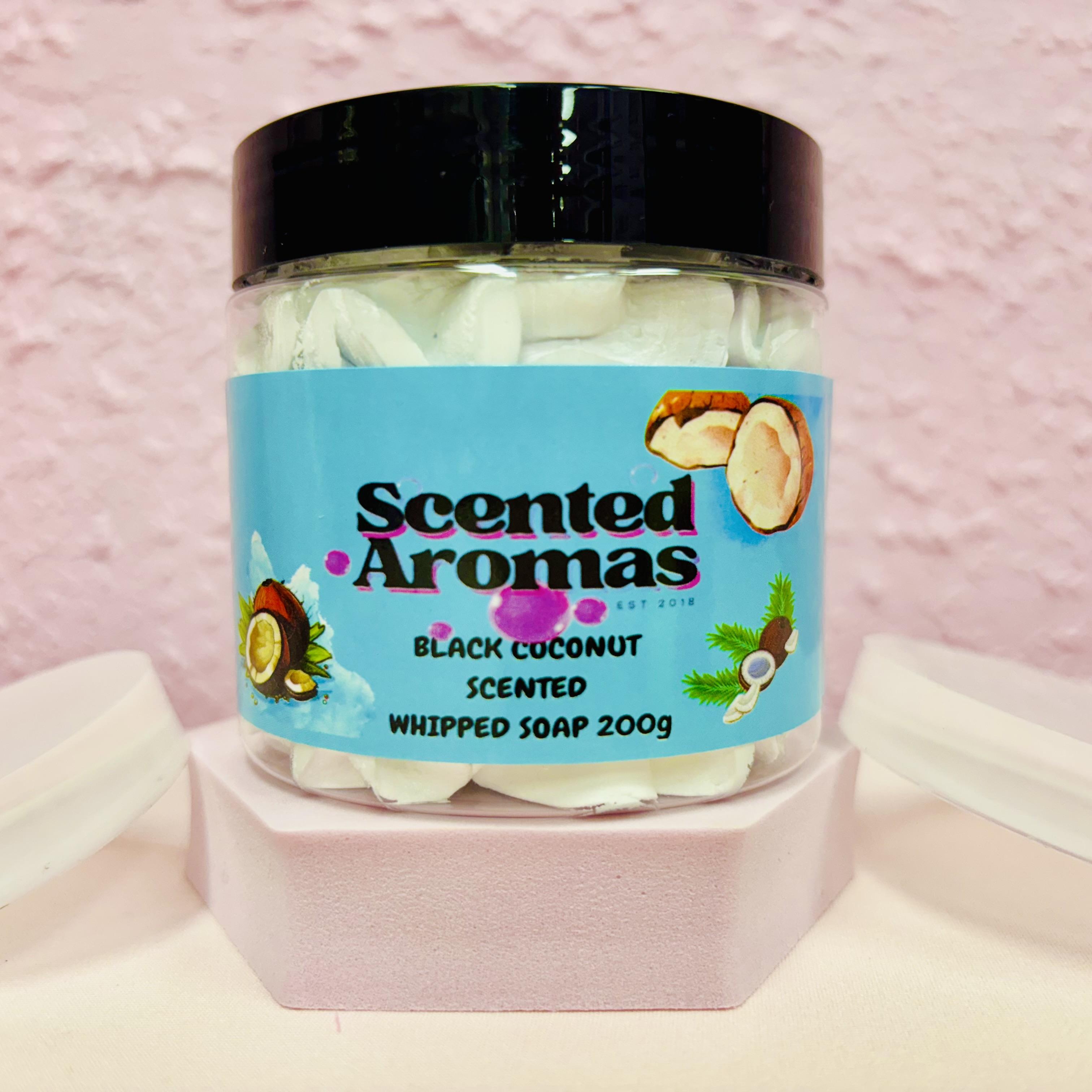 Black Coconut Whipped Soap Shave Butter 200g - 4-in-1 Tropical Luxury