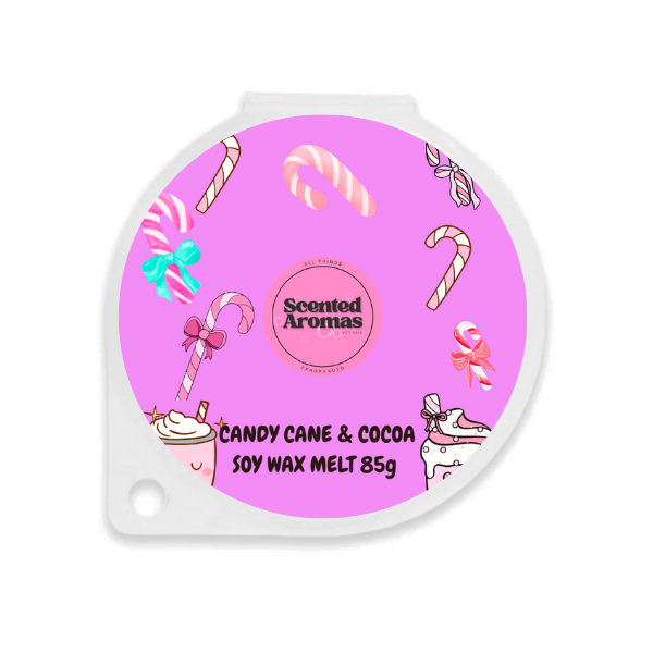 Spiced Cocoa and Candy Cane Christmas Wax Melt 85g