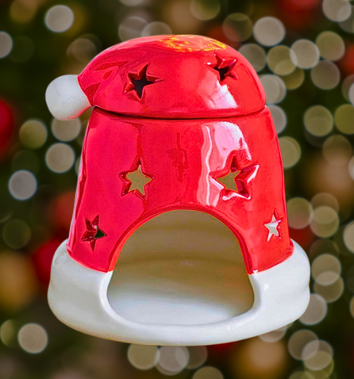 Christmas Santa Hat Wax Burner + Free Wax Melt Shape