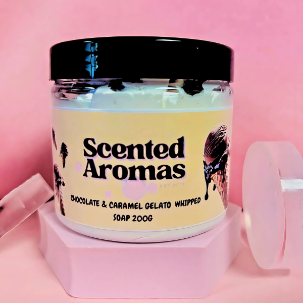 Chocolate Caramel Ice Cream Duo - Whipped Soap & Body Scrub 2 Pack
