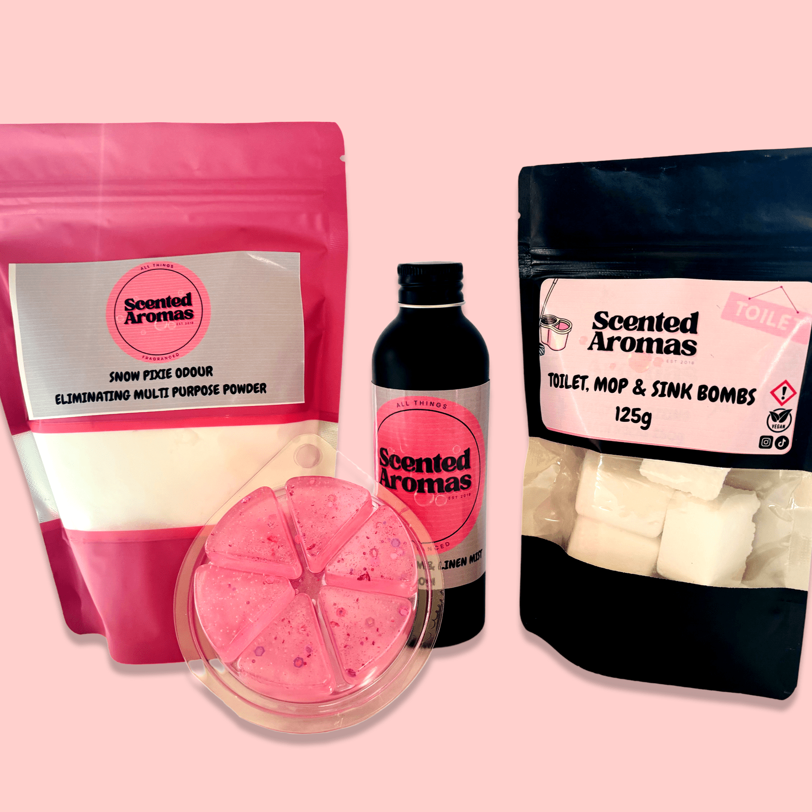 Home Fragrance Household Cleaners Bundle 4 Items - Complete Cleaning Kit