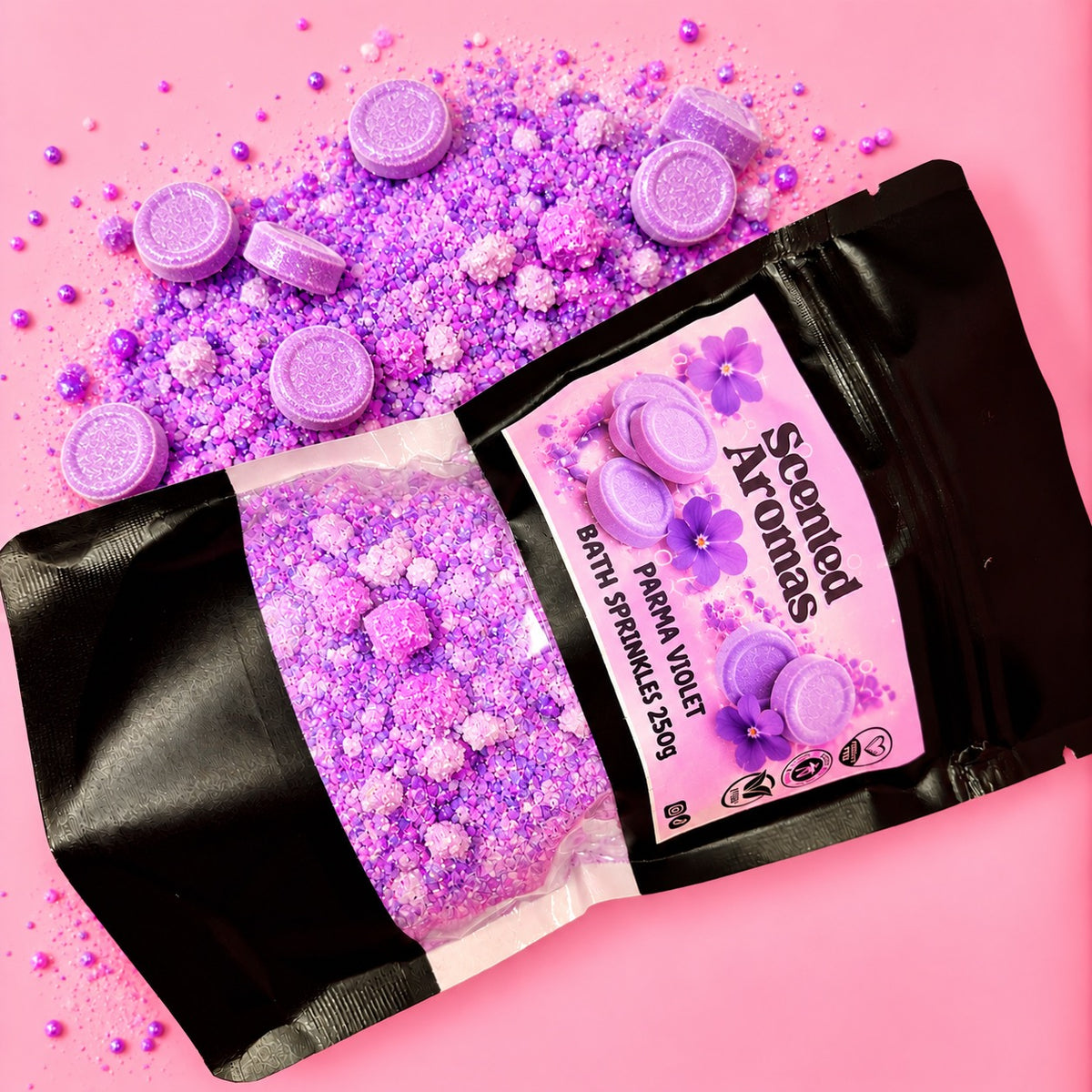 Parma Violet Bath Sprinkles 250g