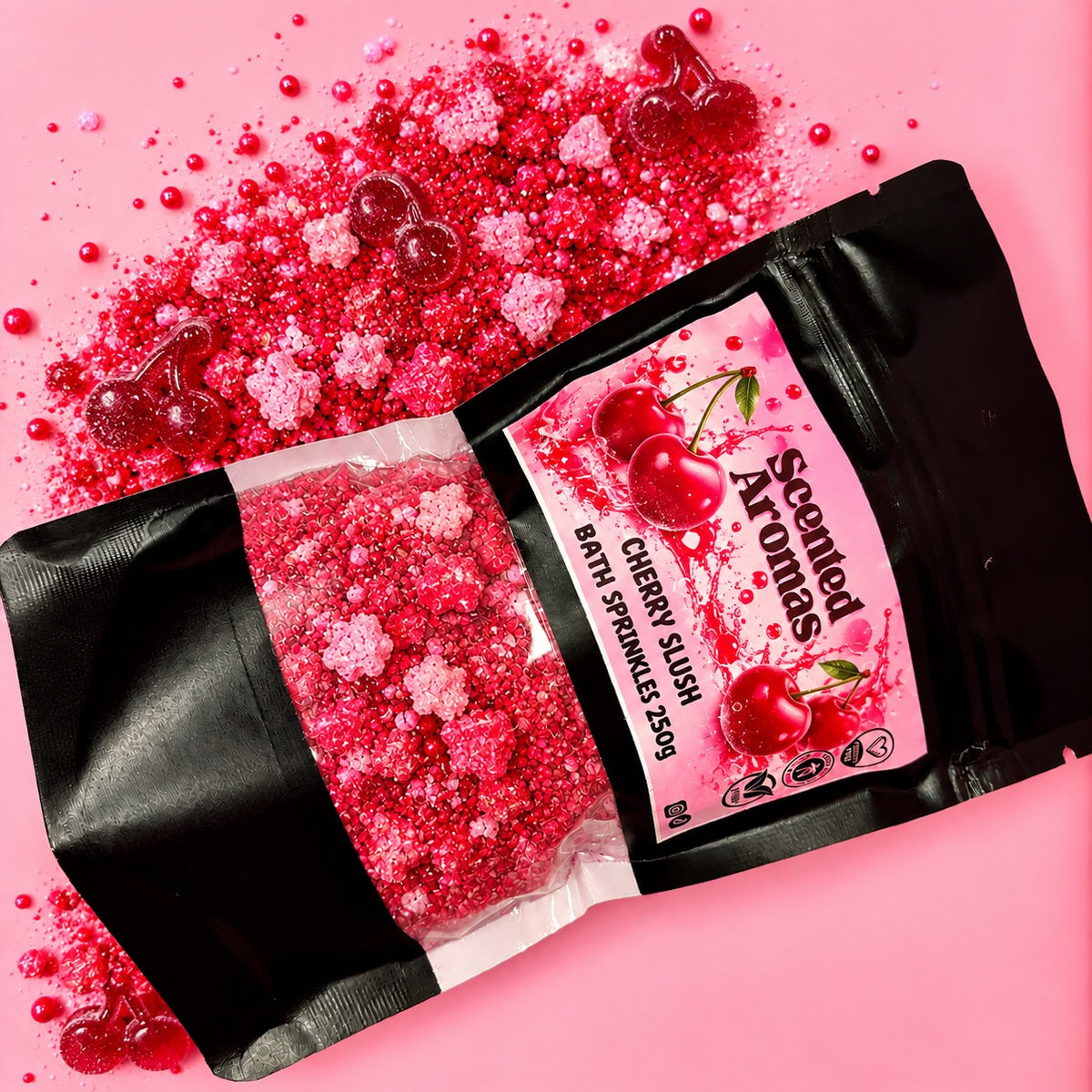 Cherry Slush Bath Sprinkles 250g