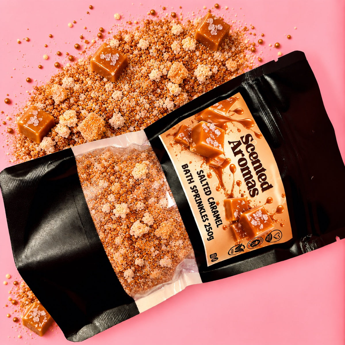 Salted Caramel Bath Sprinkles 250g