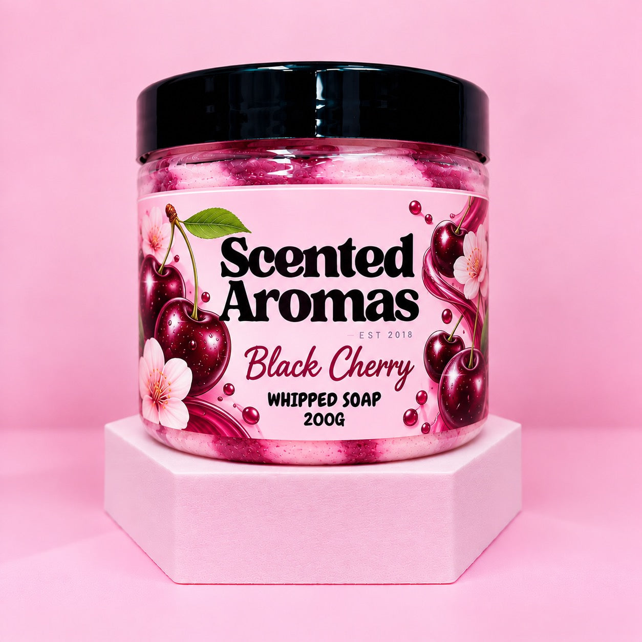Black Cherry Whipped Soap