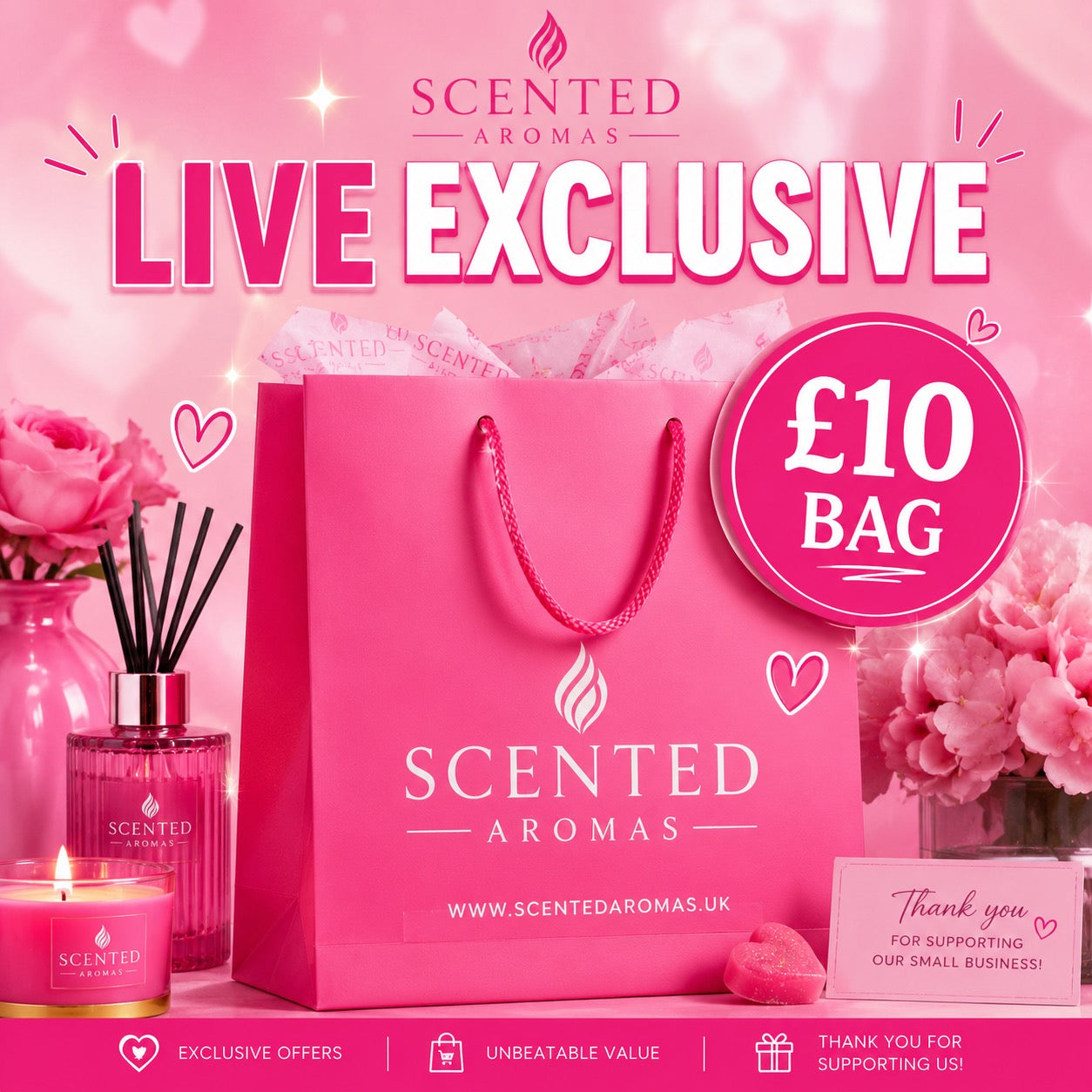 LIVE EXCLUSIVE £10 BAG