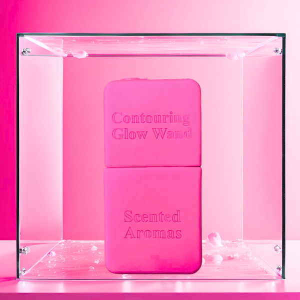 2 in 1 Ice Therapy Gua Sha Contouring Glow Wand - Hot Pink - Scented Aromas