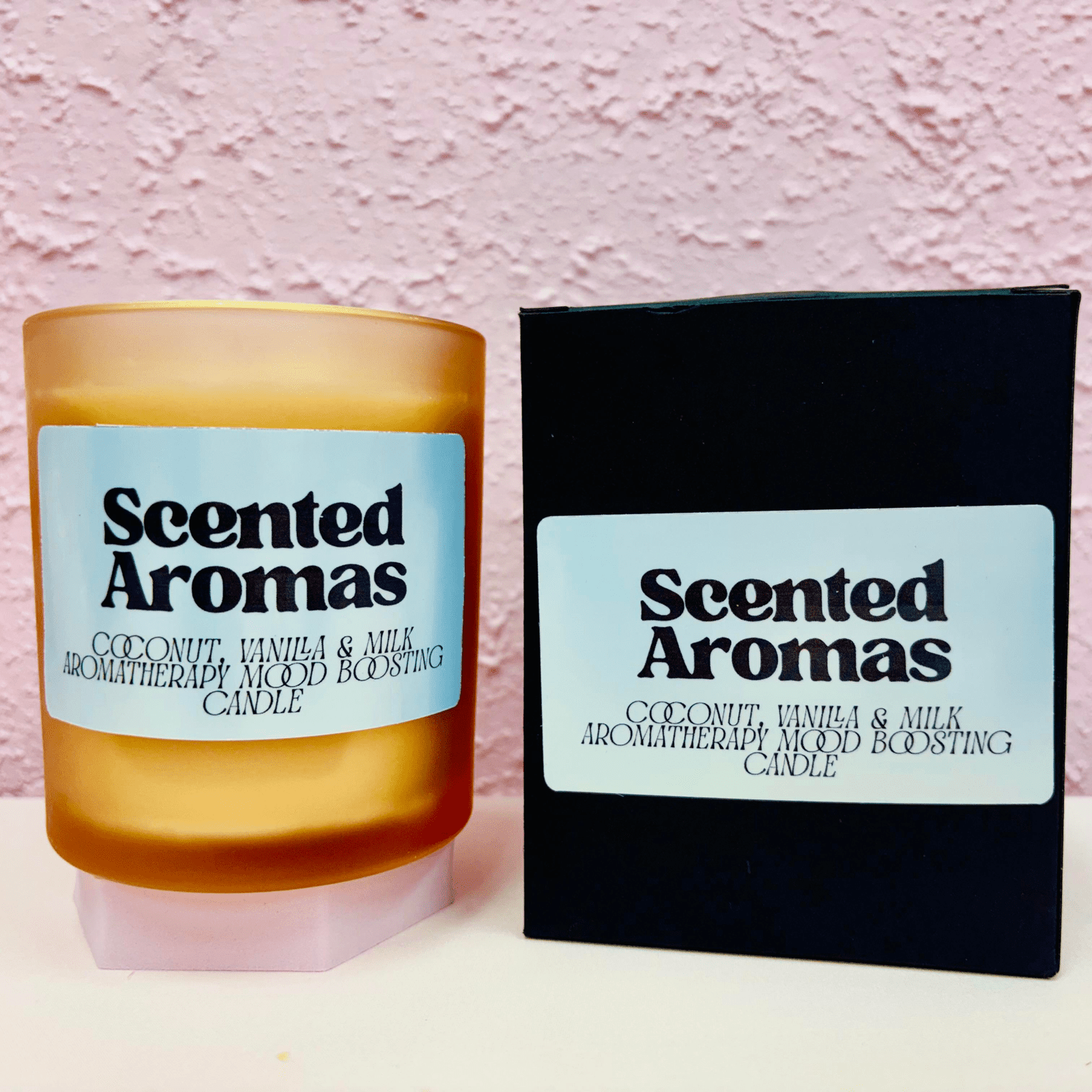 Limited Edition Coconut Vanilla & Milk Candle – 400g Double Wick & Gift Box - Scented Aromas