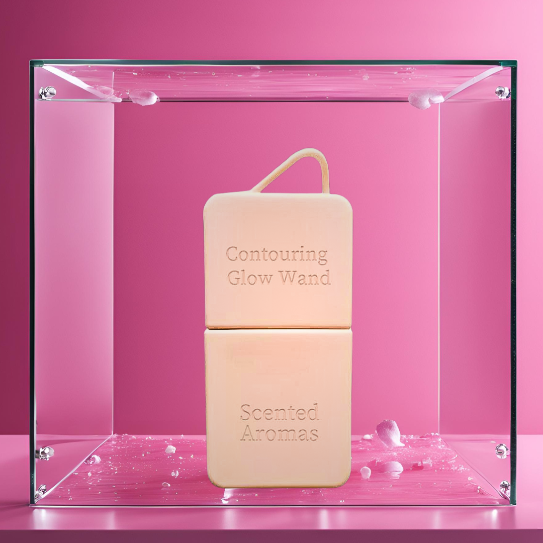 2 in 1 Ice Therapy Gua Sha Contouring Glow Wand - Nude Pink - Scented Aromas