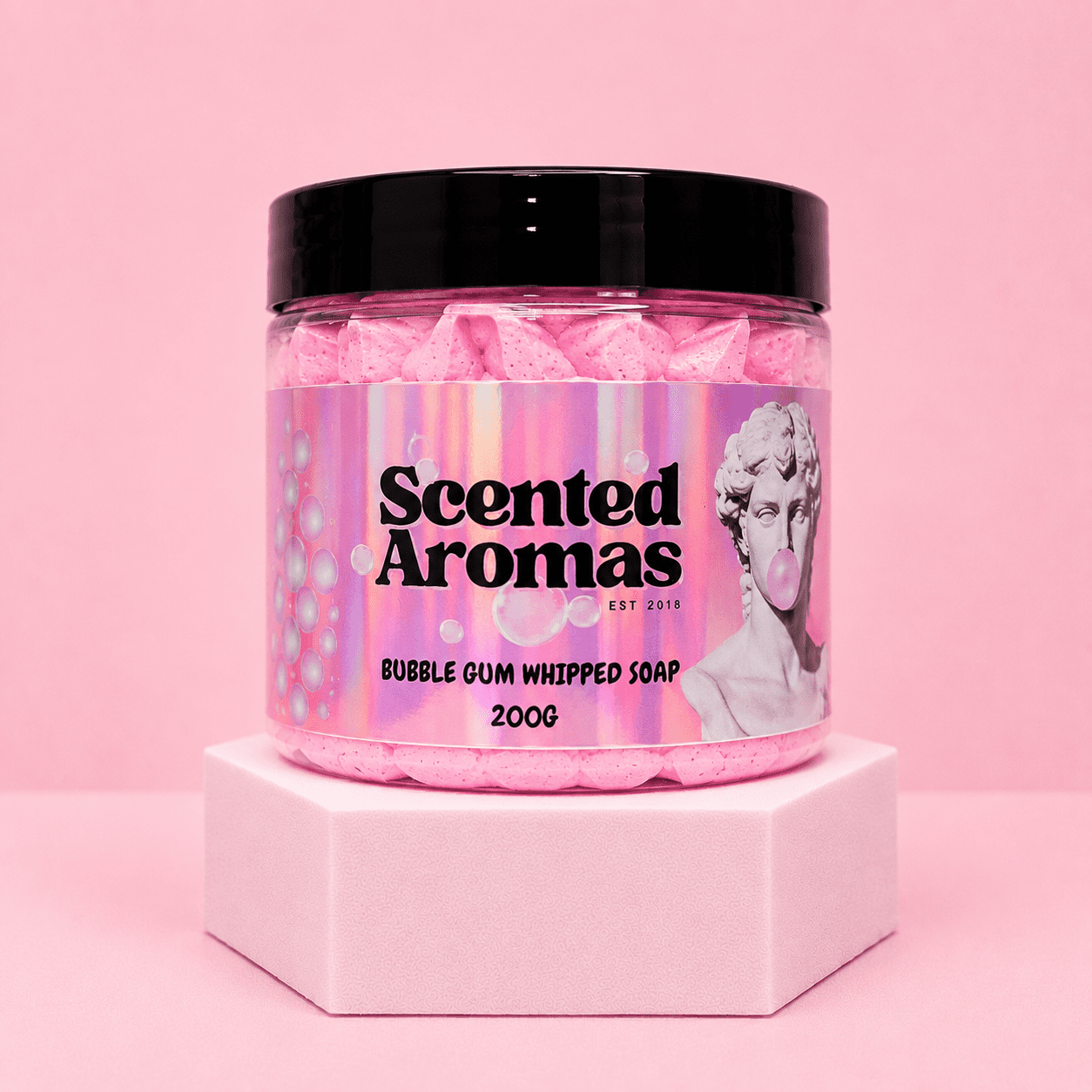 Bubblegum Whipped Soap 200g