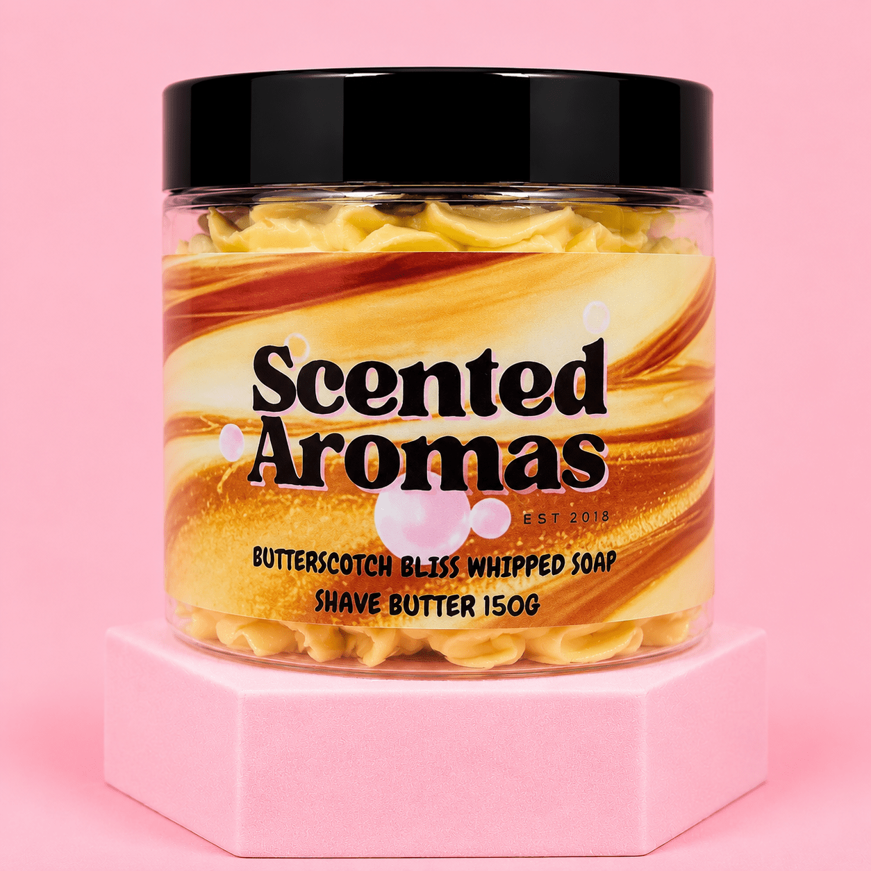 Butterscotch Bliss Whipped Soap 200g - Scented Aromas