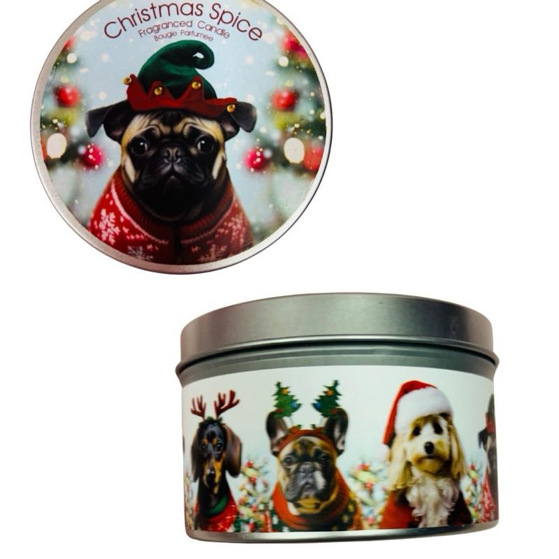 Christmas Fragrance Candle Tin Cotton Wick