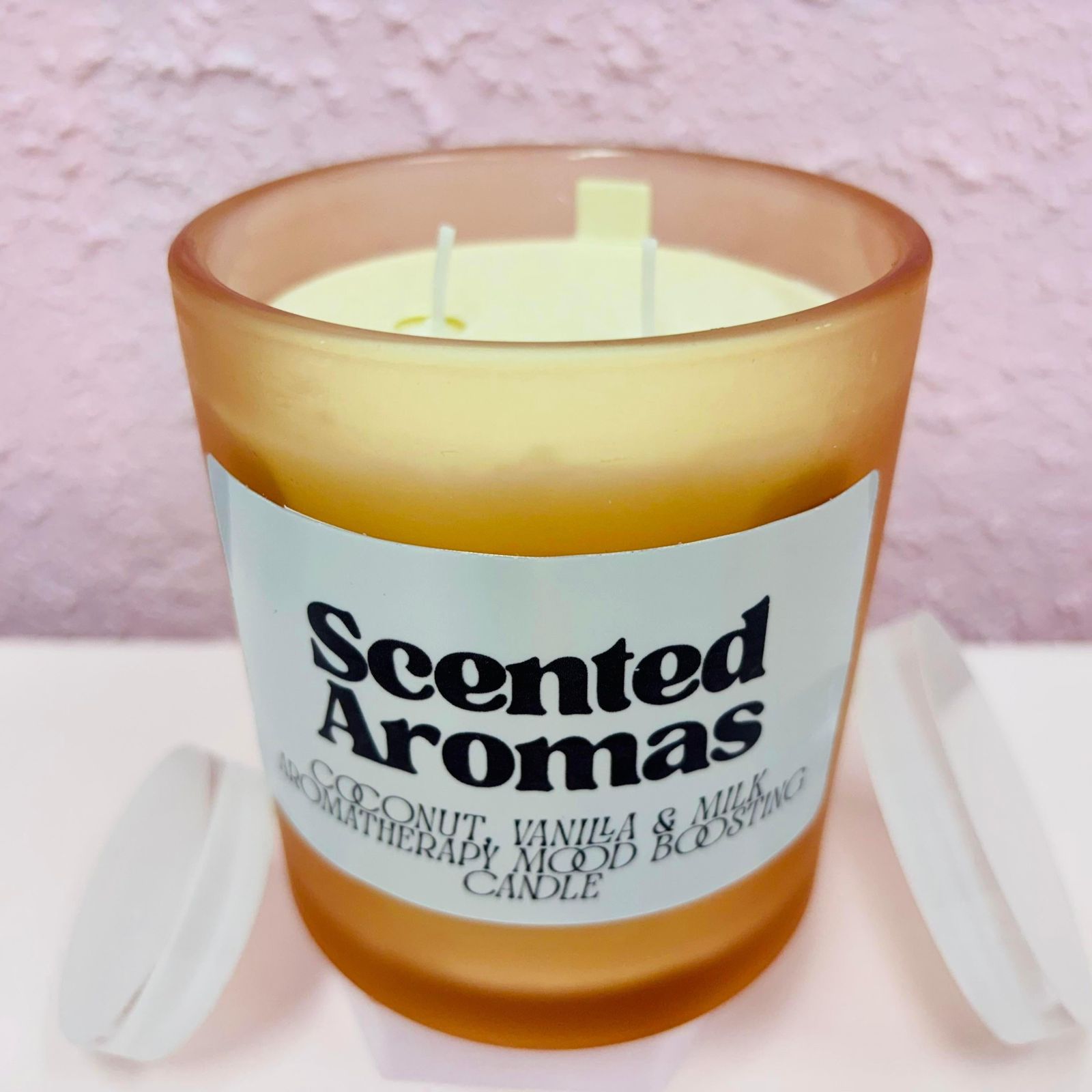 Limited Edition Coconut Vanilla & Milk Candle – 400g Double Wick & Gift Box - Scented Aromas
