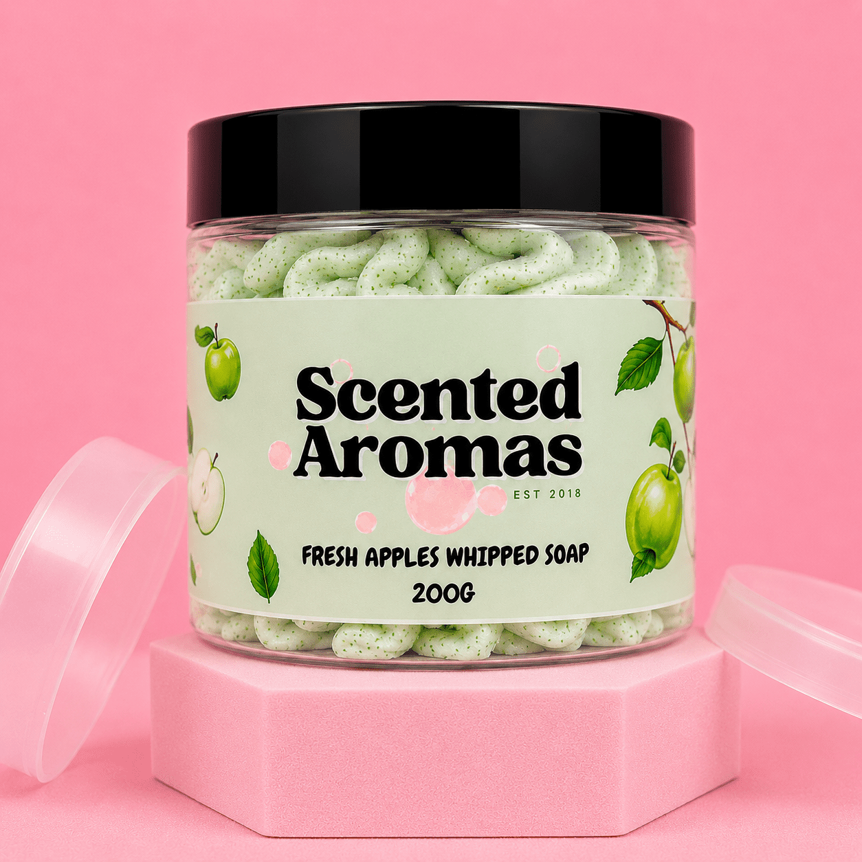 Fresh Apple Whipped Soap 200g