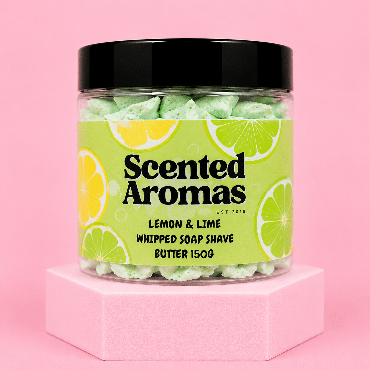Lemon and Lime Whipped Soap 200g - Scented Aromas