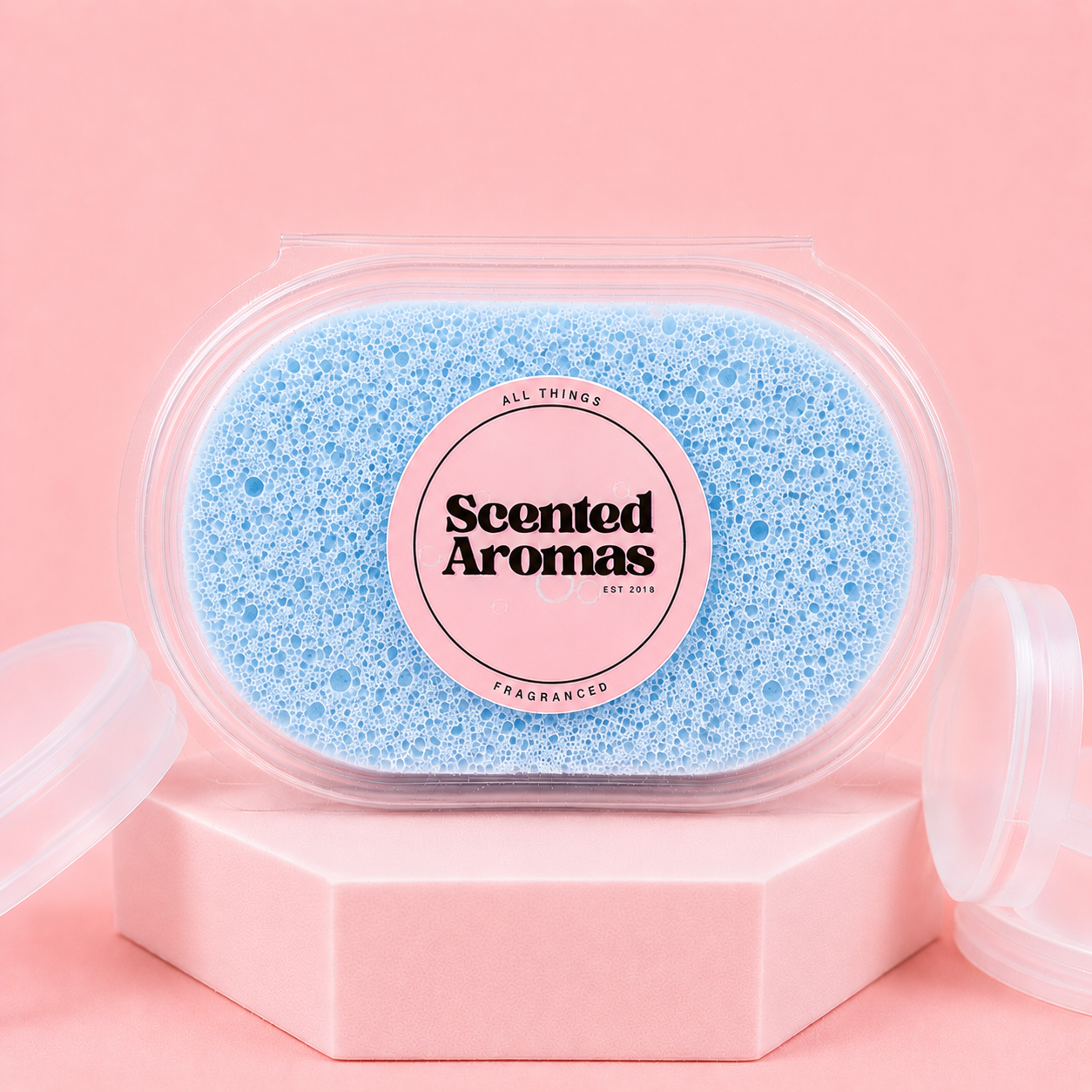 Baby Powder Exfoliating Soap Sponge