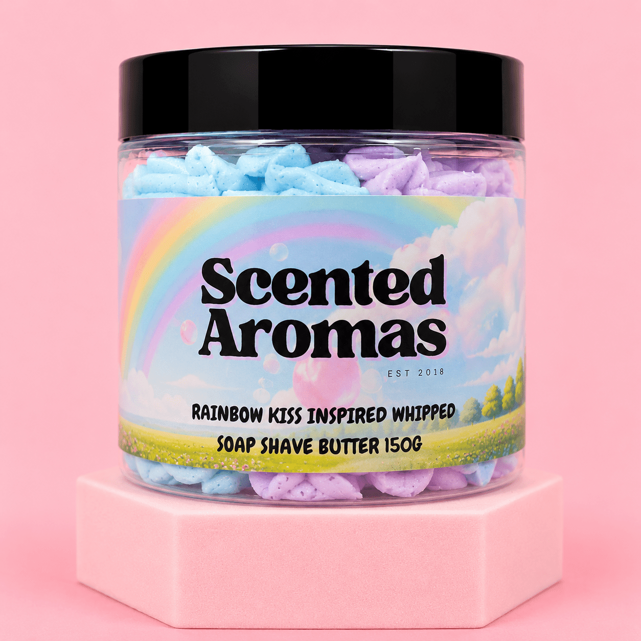 Rainbow Kiss Whipped Soap 200g - Scented Aromas