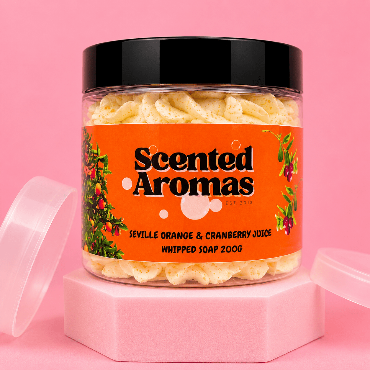 Sweet Orange Whipped Soap 200g