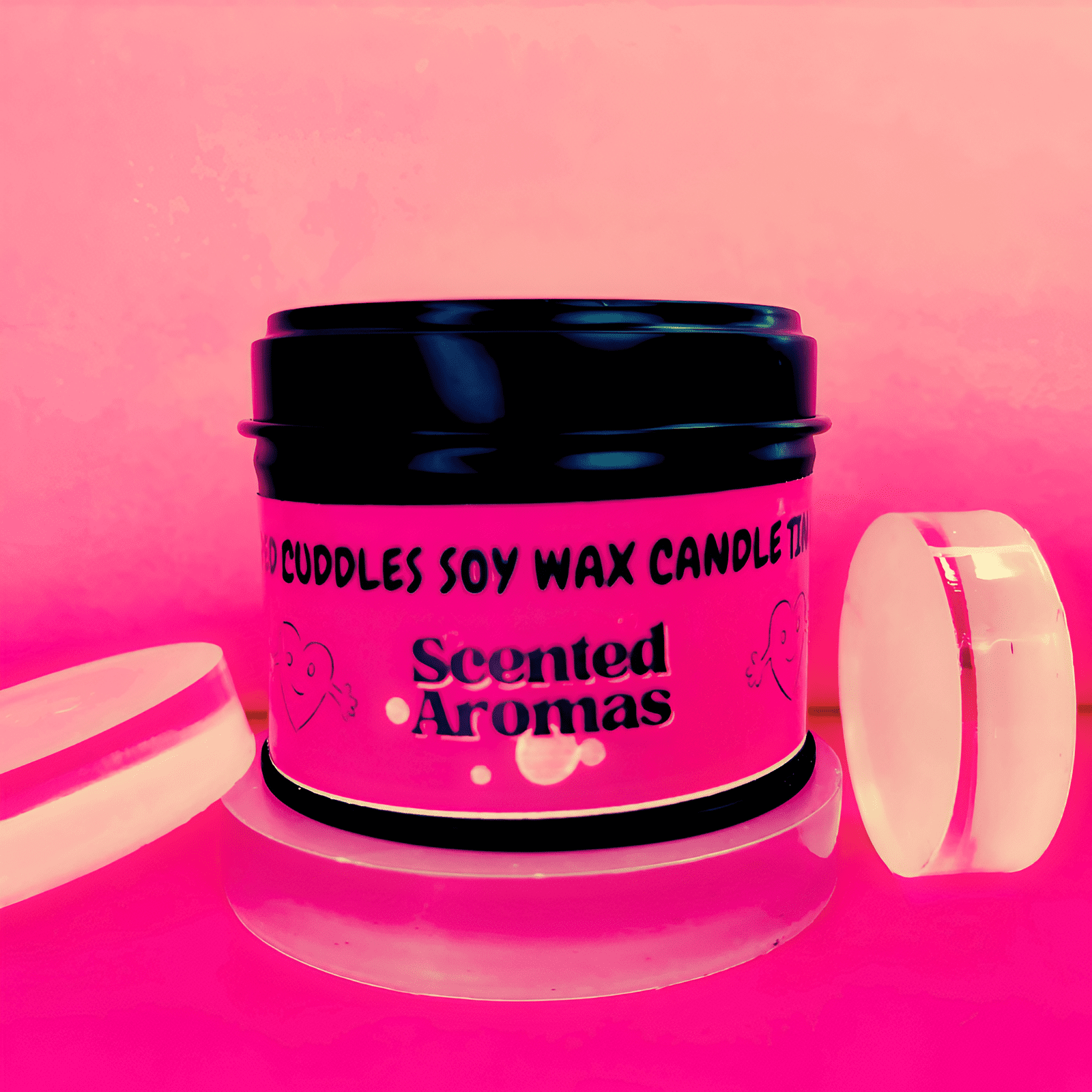 Sugared Cuddles Candle Tin 100ml - Sweet Comfort Fragrance