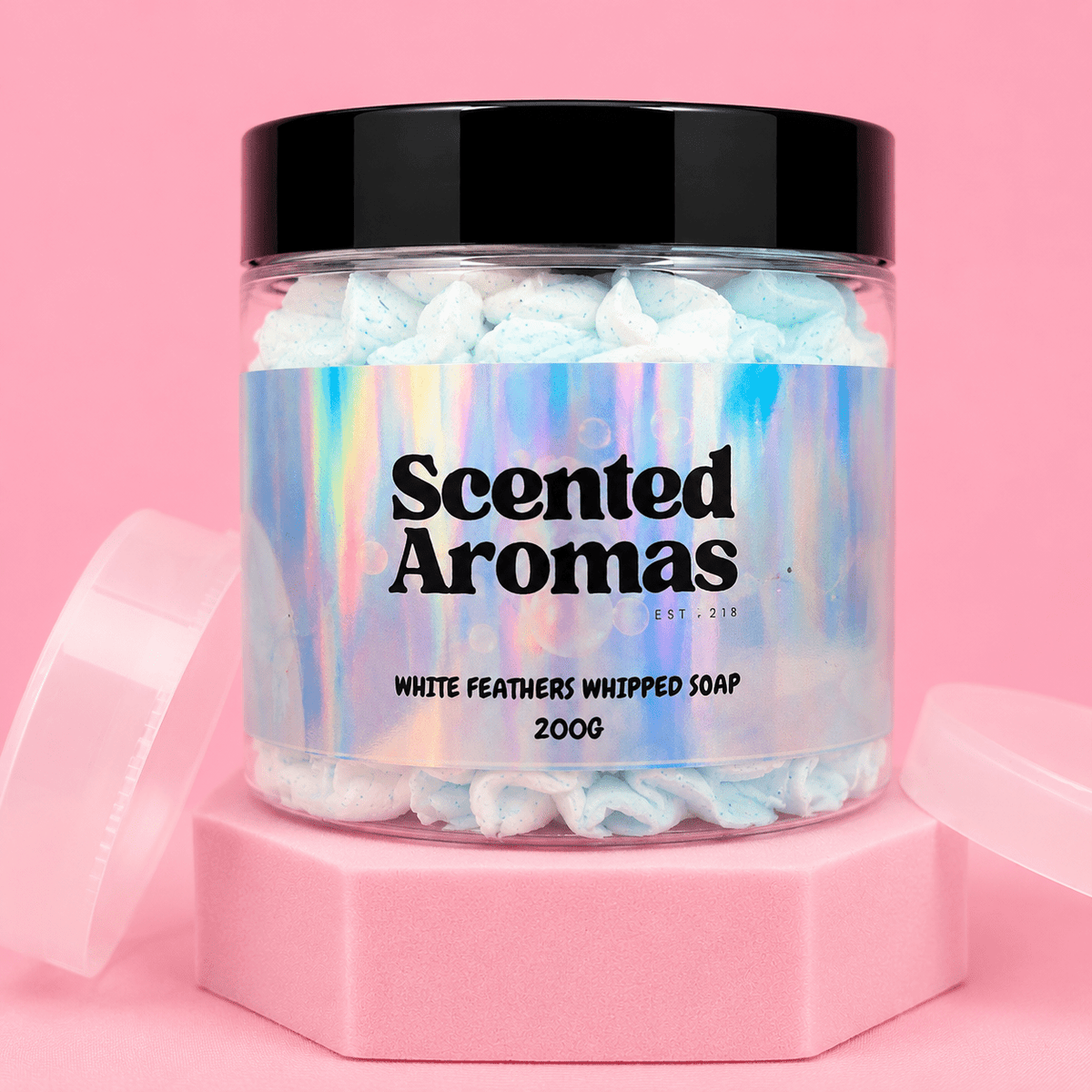 White Feathers Whipped Soap - Scented Aromas